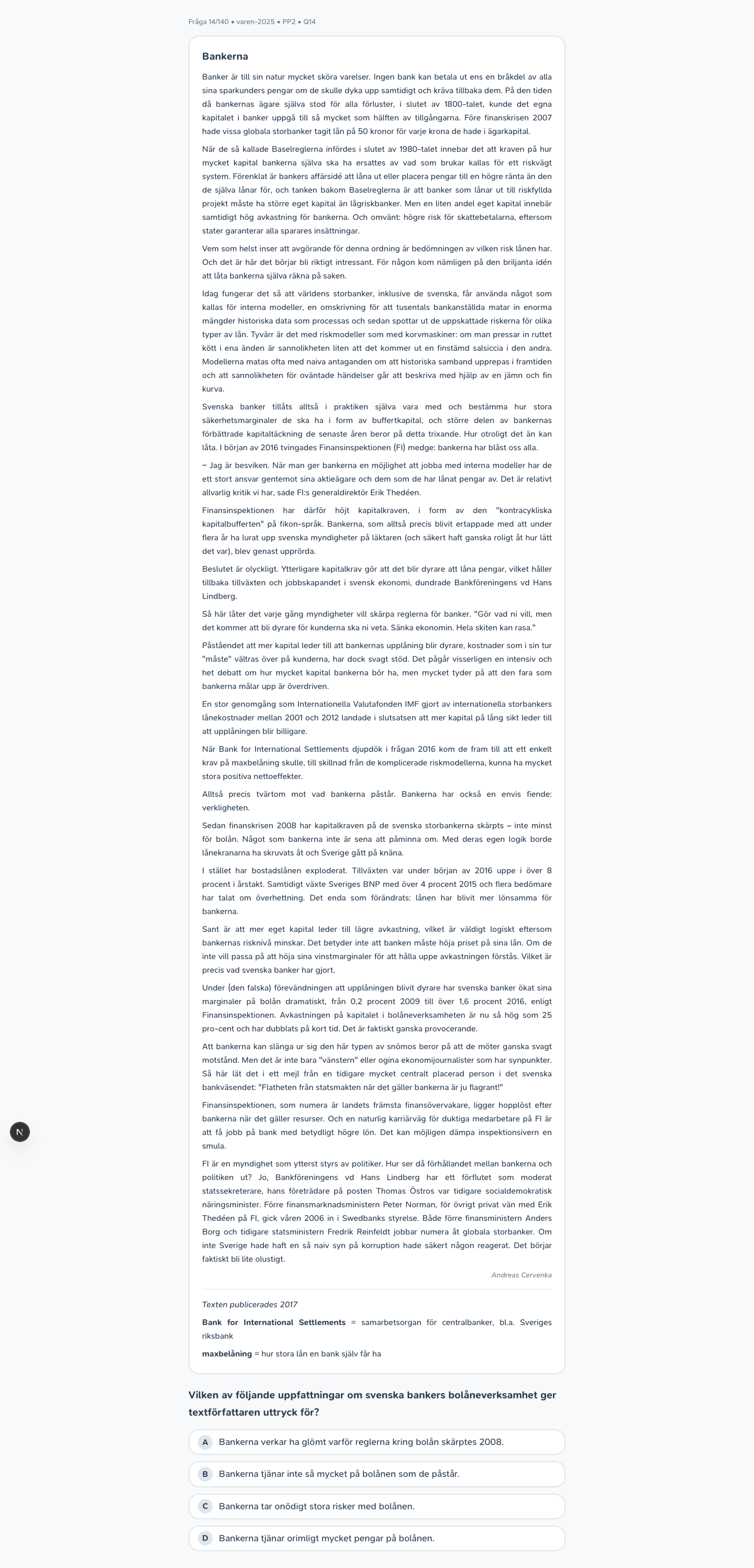 varen-2025 · PP2 · Q14 · verbal (LÄS)