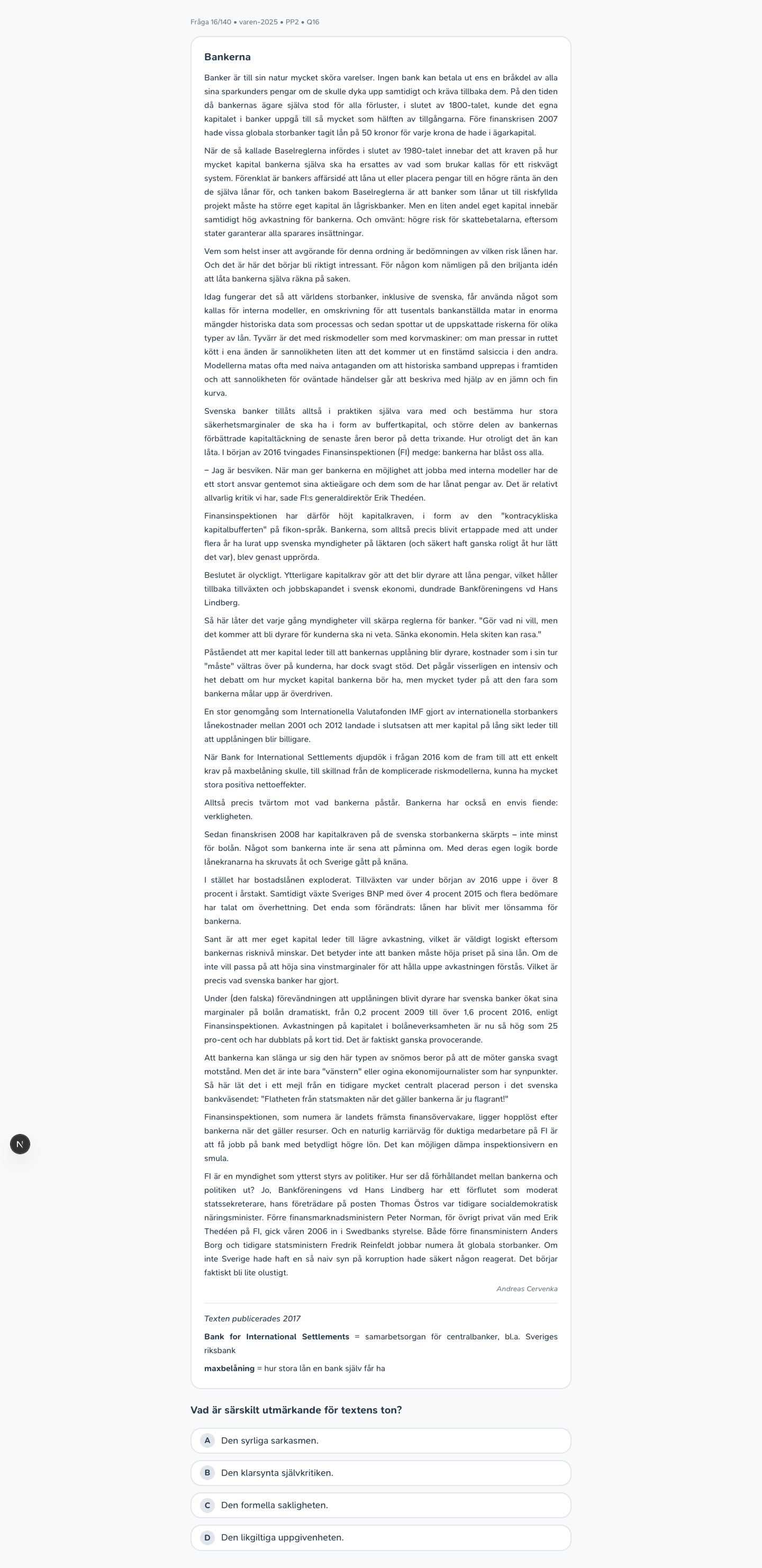 varen-2025 · PP2 · Q16 · verbal (LÄS)