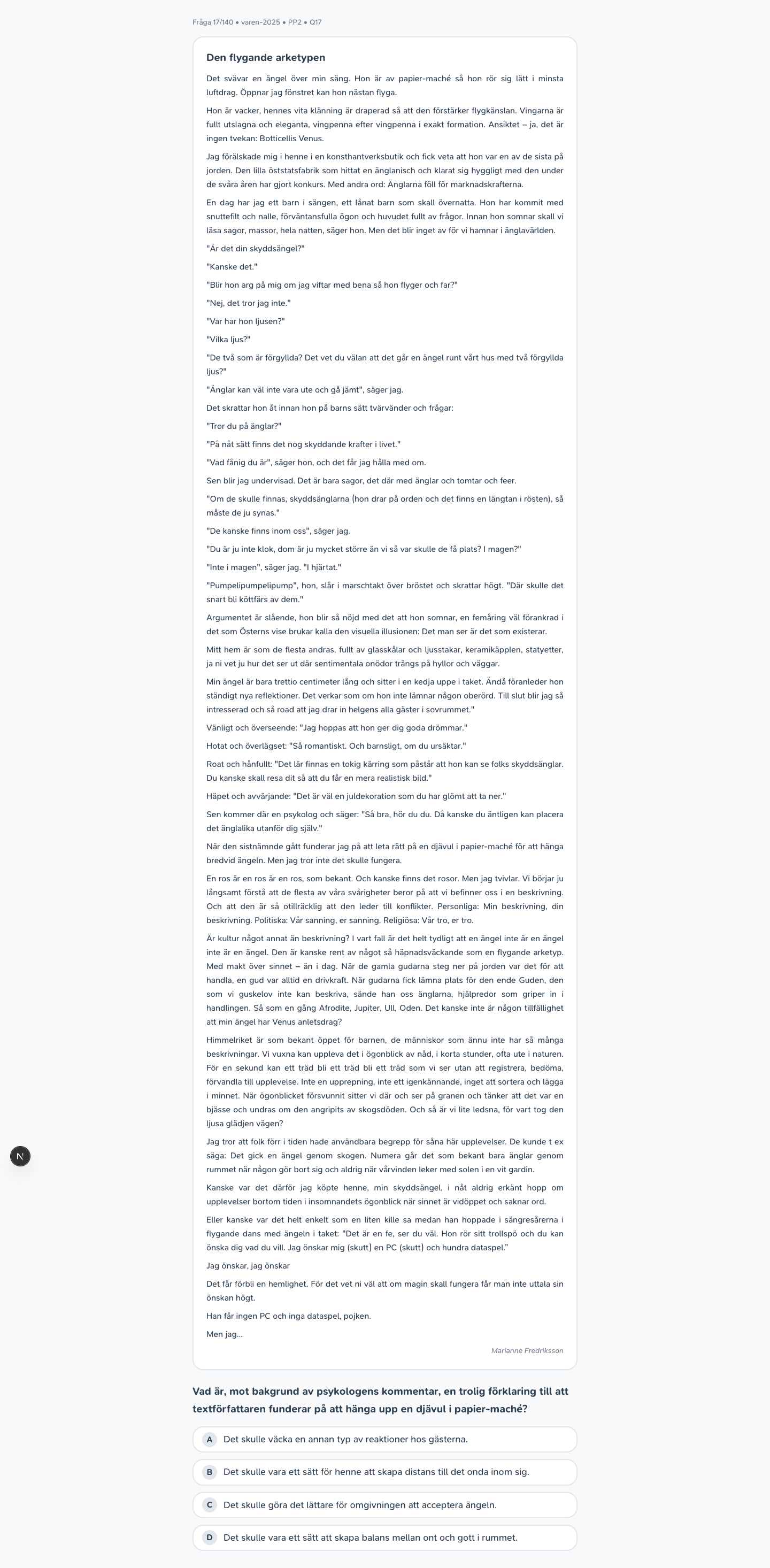 varen-2025 · PP2 · Q17 · verbal (LÄS)