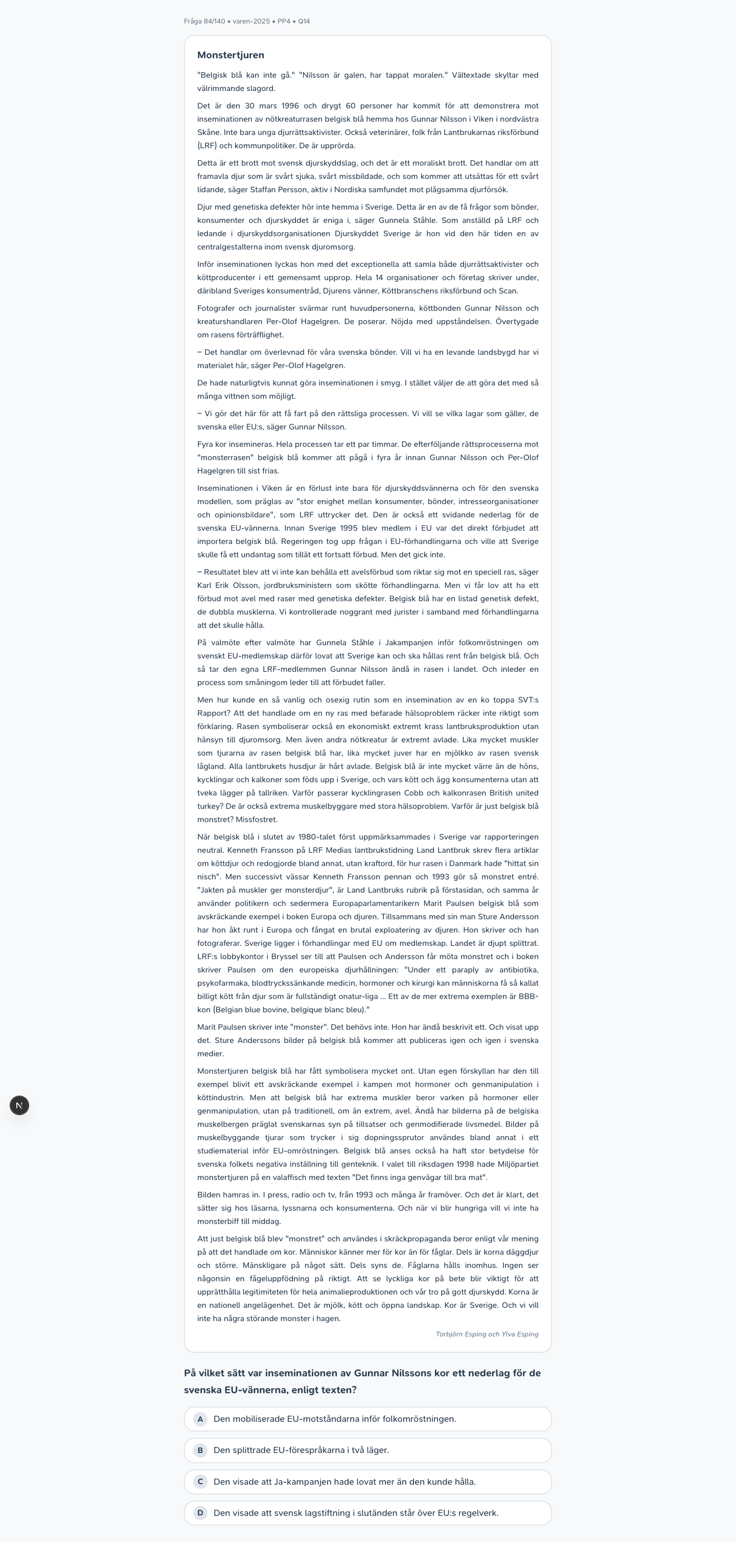 varen-2025 · PP4 · Q14 · verbal (LÄS)