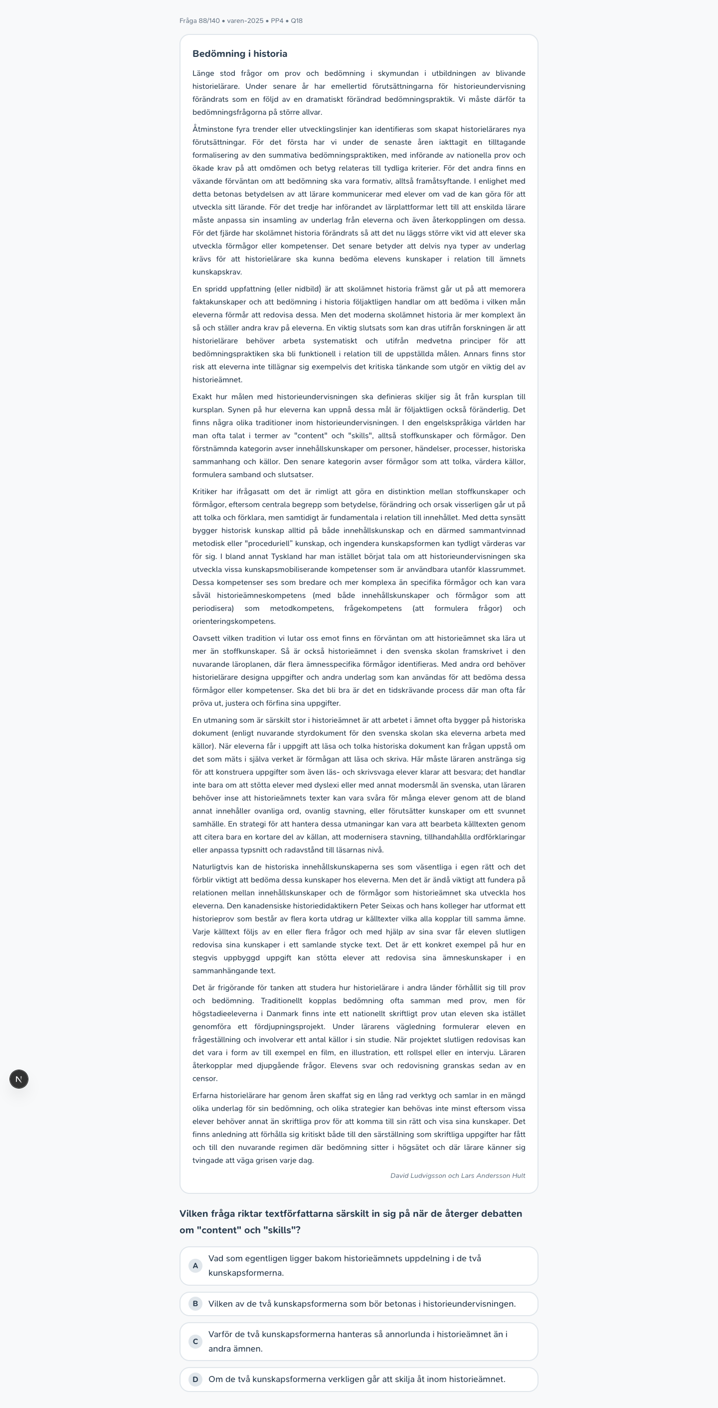 varen-2025 · PP4 · Q18 · verbal (LÄS)