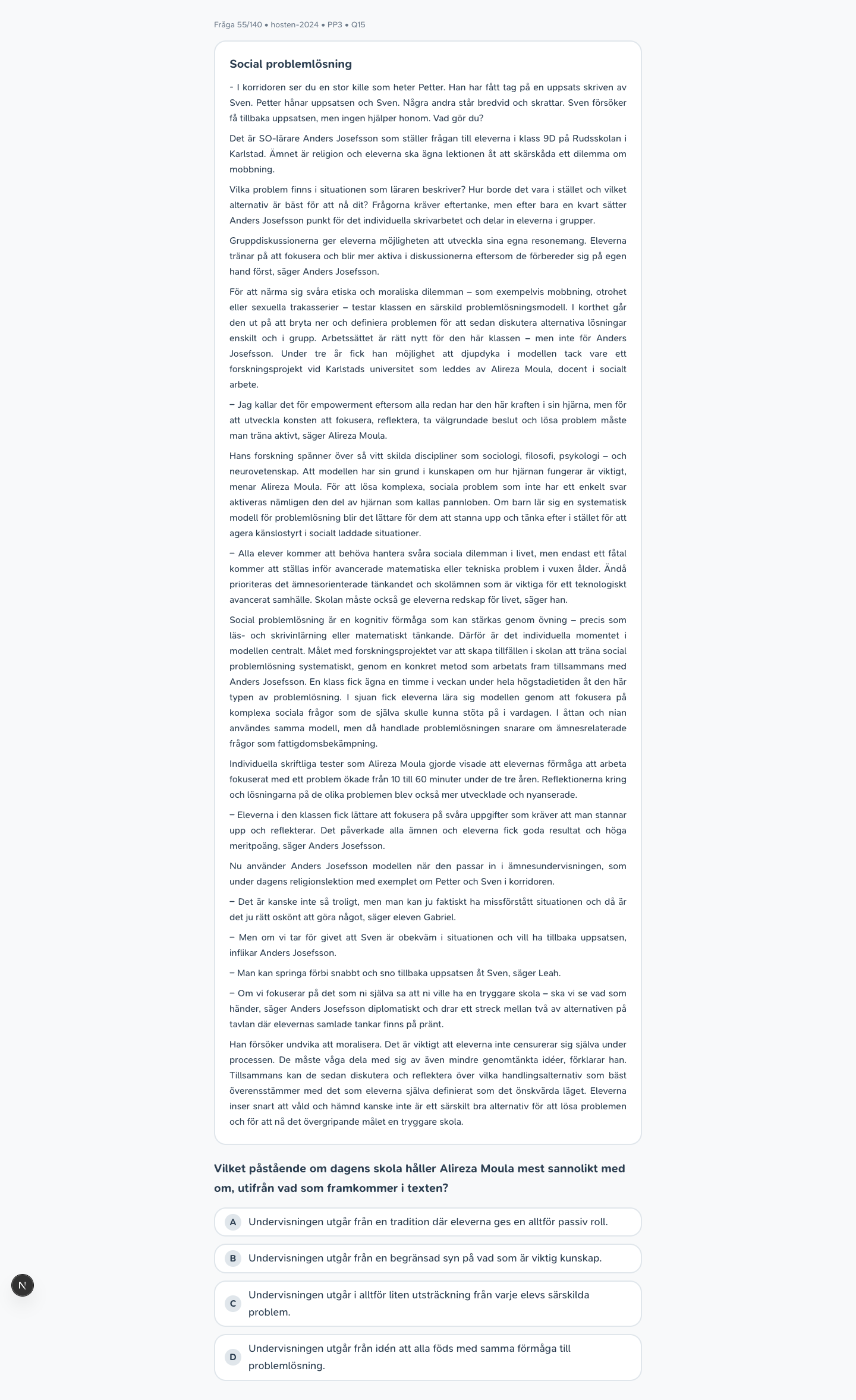 hosten-2024 · PP3 · Q15 · verbal (LÄS)