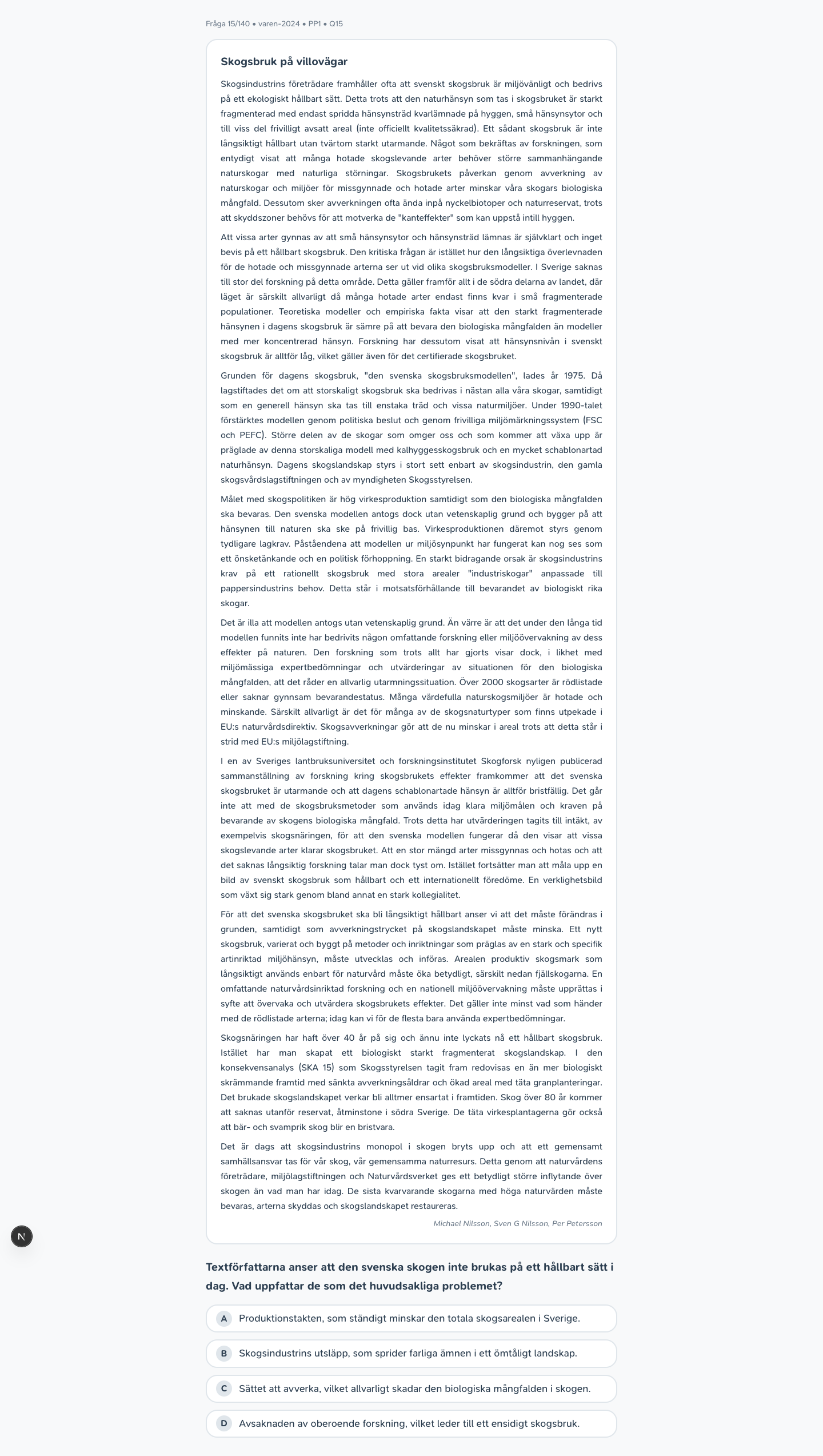 varen-2024 · PP1 · Q15 · verbal (LÄS)