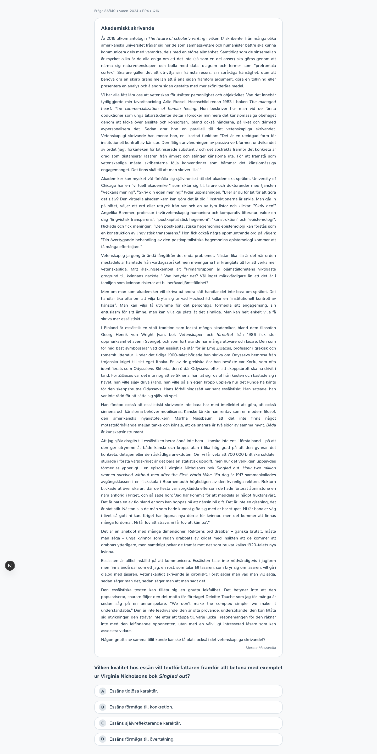 varen-2024 · PP4 · Q16 · verbal (LÄS)
