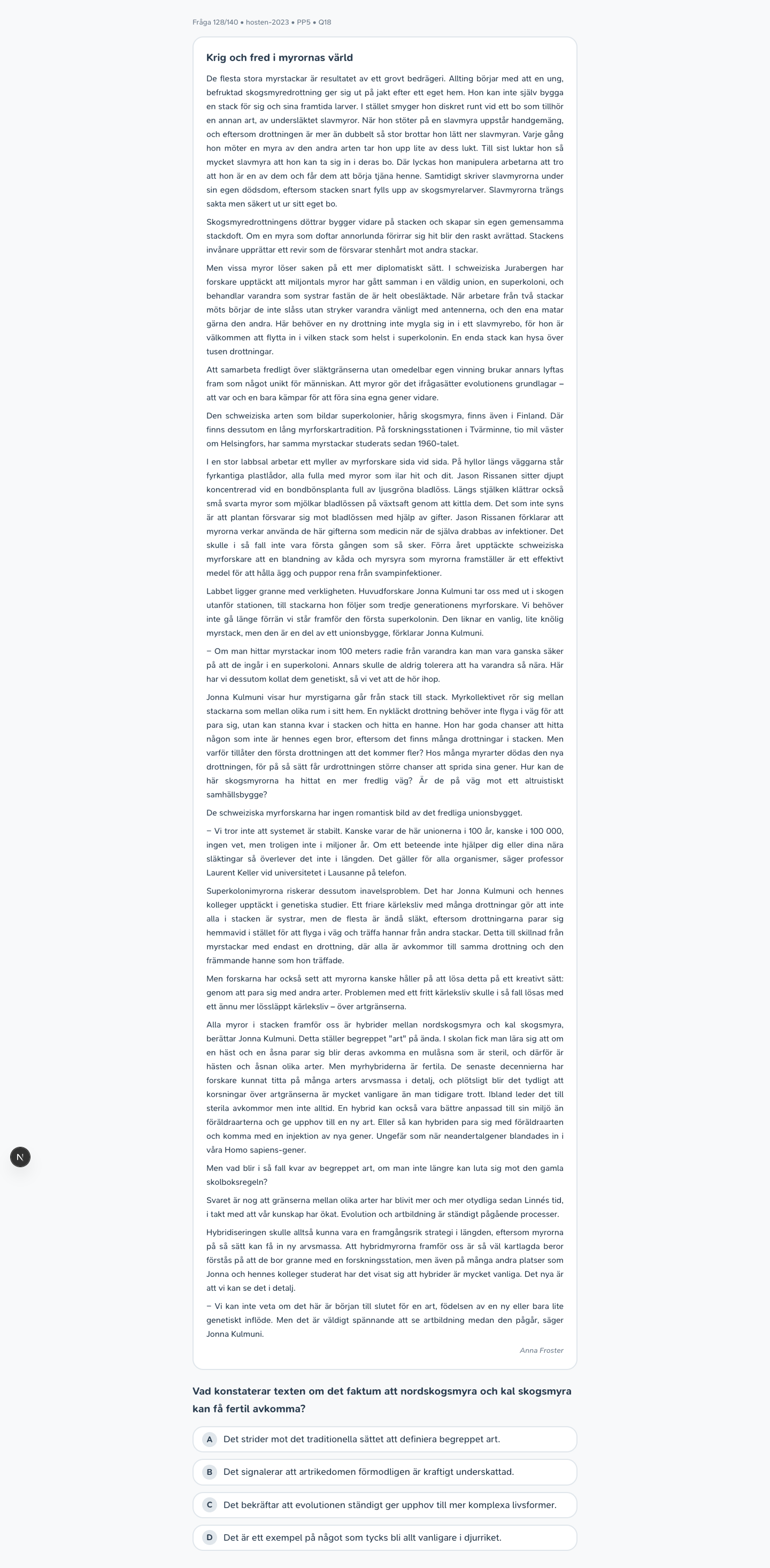hosten-2023 · PP5 · Q18 · verbal (LÄS)