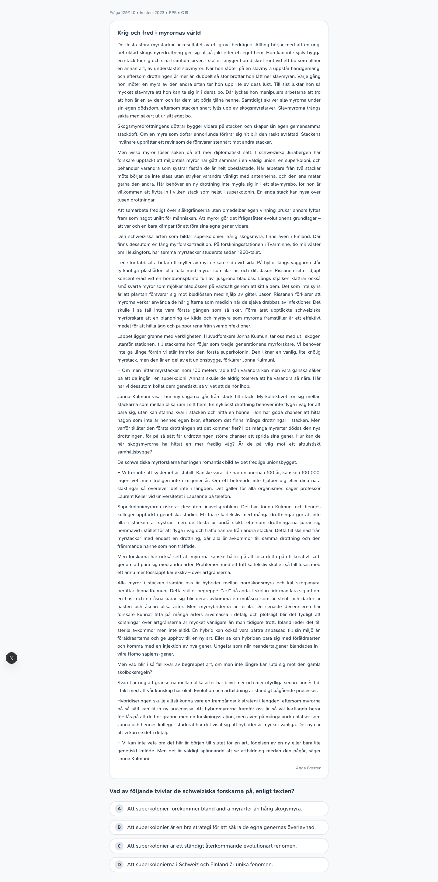 hosten-2023 · PP5 · Q19 · verbal (LÄS)